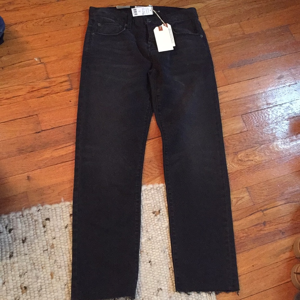 NWT Current Elliott The Crossover Black Jean's 25